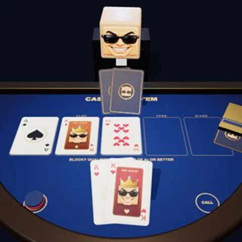 Hold'em in Blocky Casino